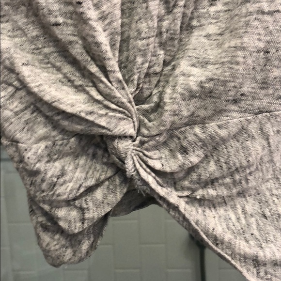 Athleta gray Heather tank w/ knot - Picture 3 of 4